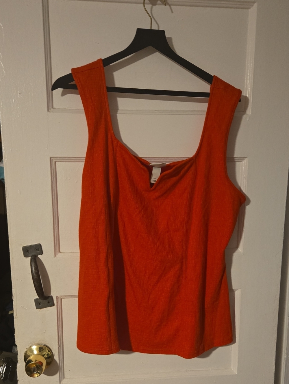 Ava & Viv Bright Orange Scoop Neck Tank